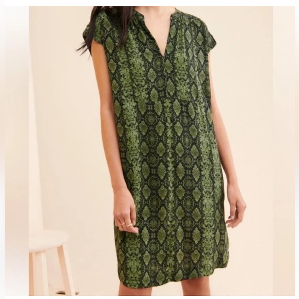 Anthropologie Snake Print Dress